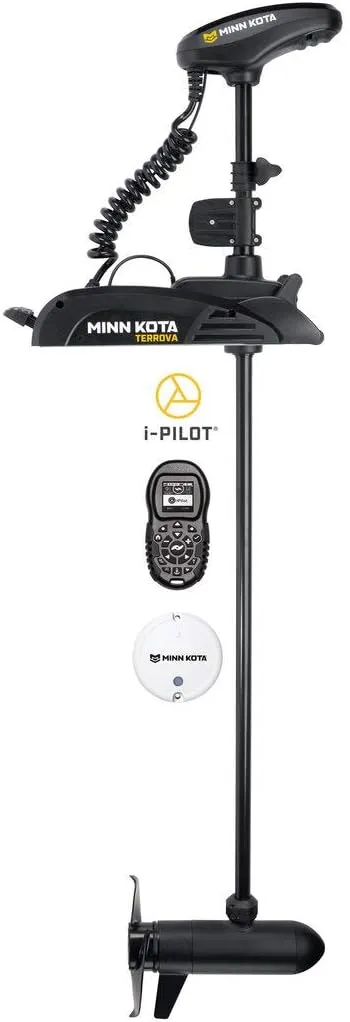 Minn Kota 1358814 Terrova Freshwater Electric-Steer Bow-Mount Trolling Motor with i-Pilot GPS, 80 lbs Thrust, 60-Inch Shaft