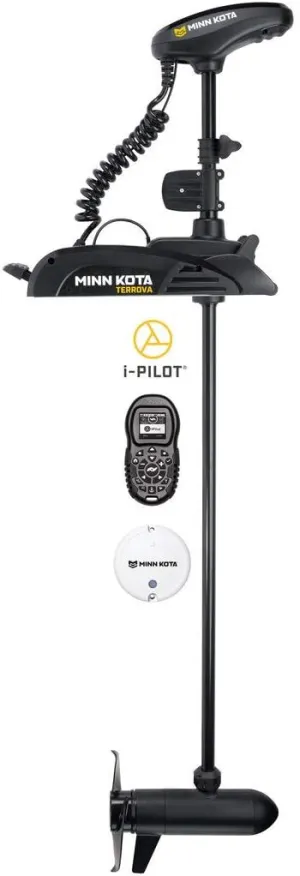 Minn Kota 1358814 Terrova Freshwater Electric-Steer Bow-Mount Trolling Motor with i-Pilot GPS, 80 lbs Thrust, 60-Inch Shaft