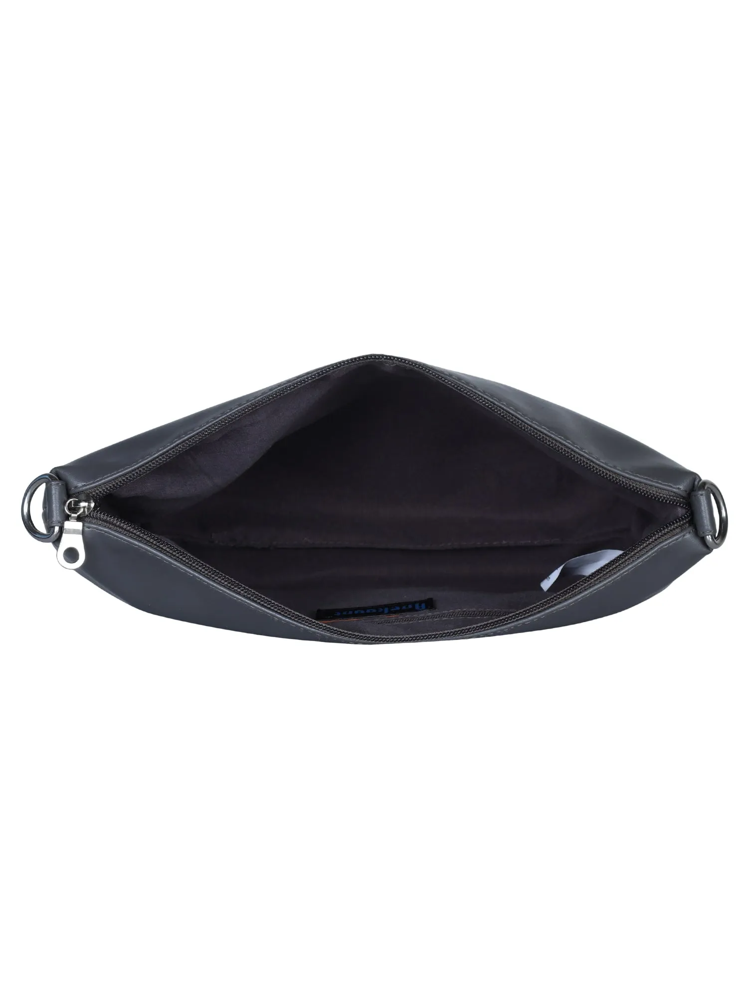 Modish Grey Leatherette Sling Bag