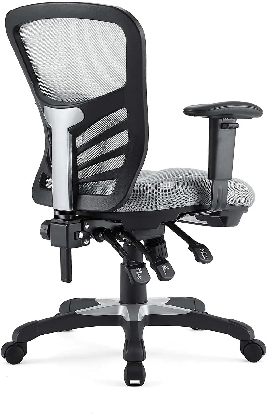 Modway EEI-757-GRY Articulate Ergonomic Mesh Office Chair in Gray