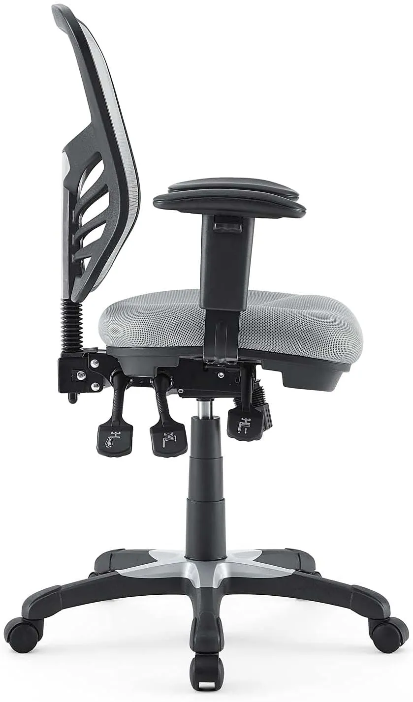 Modway EEI-757-GRY Articulate Ergonomic Mesh Office Chair in Gray