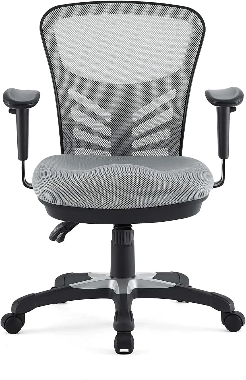 Modway EEI-757-GRY Articulate Ergonomic Mesh Office Chair in Gray