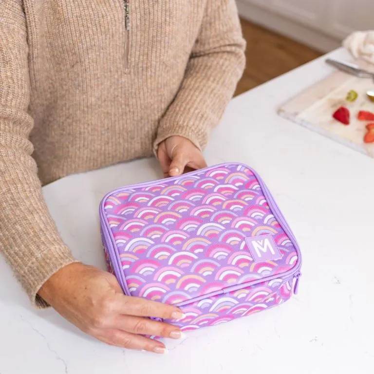 MontiiCo medium insulated lunch bag - rainbow roller