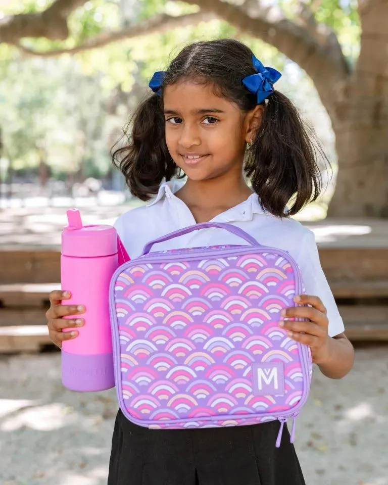 MontiiCo medium insulated lunch bag - rainbow roller