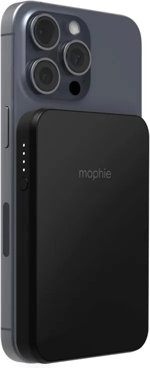 mophie Snap  Juice Pack Mini - Magnetic 5000mAh Portable Charger, MagSafe Compatible, USB-C, Multi-Orientation Charging, USB-C Cable Included