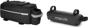MOSISO Bike Frame Bag, Waterproof Hard Shell EVA Bike Triangle Frame Bag&Bike Rack Bag, Waterproof Bike Trunk Cooler Bag Insulated Bicycle Rear Seat Bag Cycling, Black