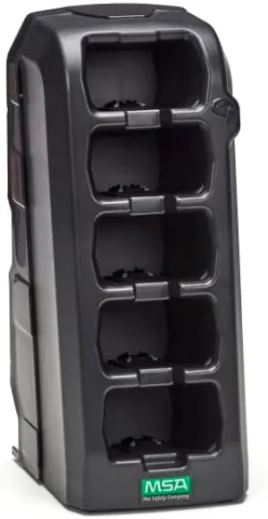 MSA 10242927 5-Device Smart Charger for ALTAIR io 4 Detectors, Automated Test System Charger, Rechargeable Lithium-ion Battery Station, Portable Gas Monitor Charging Dock