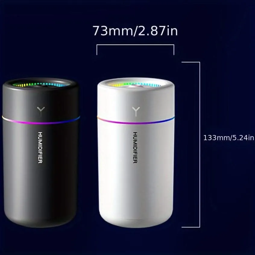 Multi-Color LED Aromatherapy Humidifier - Portable & Quiet