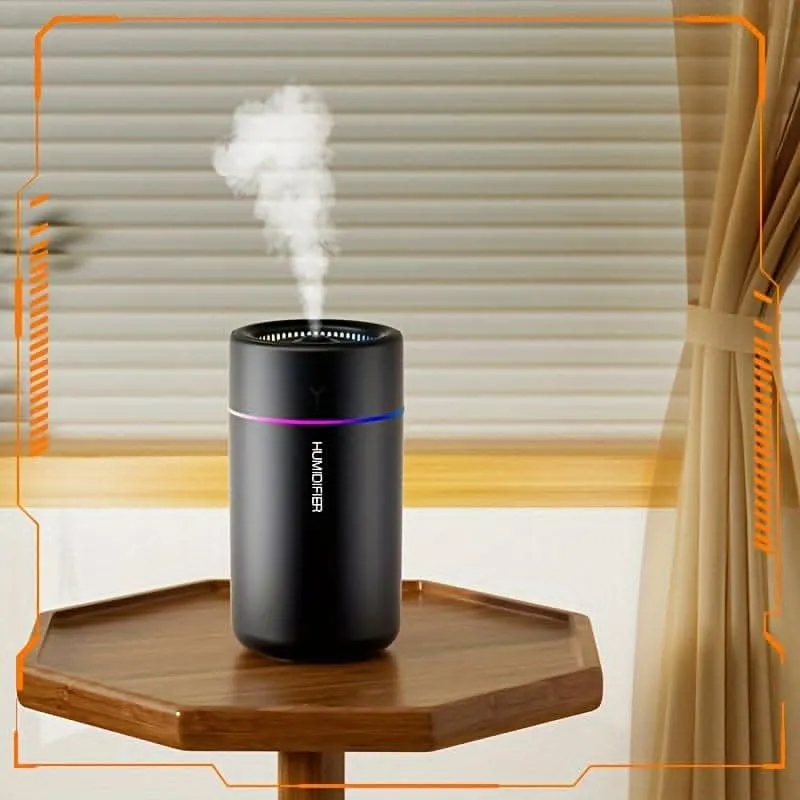 Multi-Color LED Aromatherapy Humidifier - Portable & Quiet