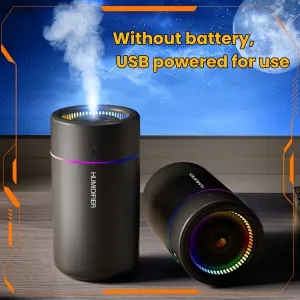 Multi-Color LED Aromatherapy Humidifier - Portable & Quiet