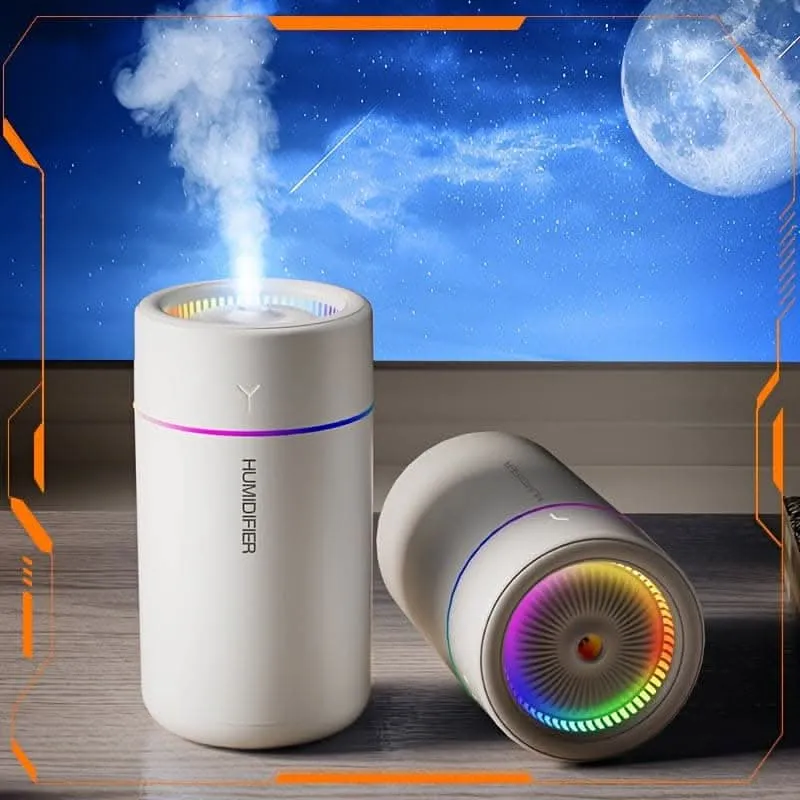Multi-Color LED Aromatherapy Humidifier - Portable & Quiet