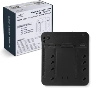 Multi-Function Storage Adapter with Clone, for M.2 NVMe, SATA, SSD, HDD, 2.5", 3.5" SATA (CB-M2SAT-U3)