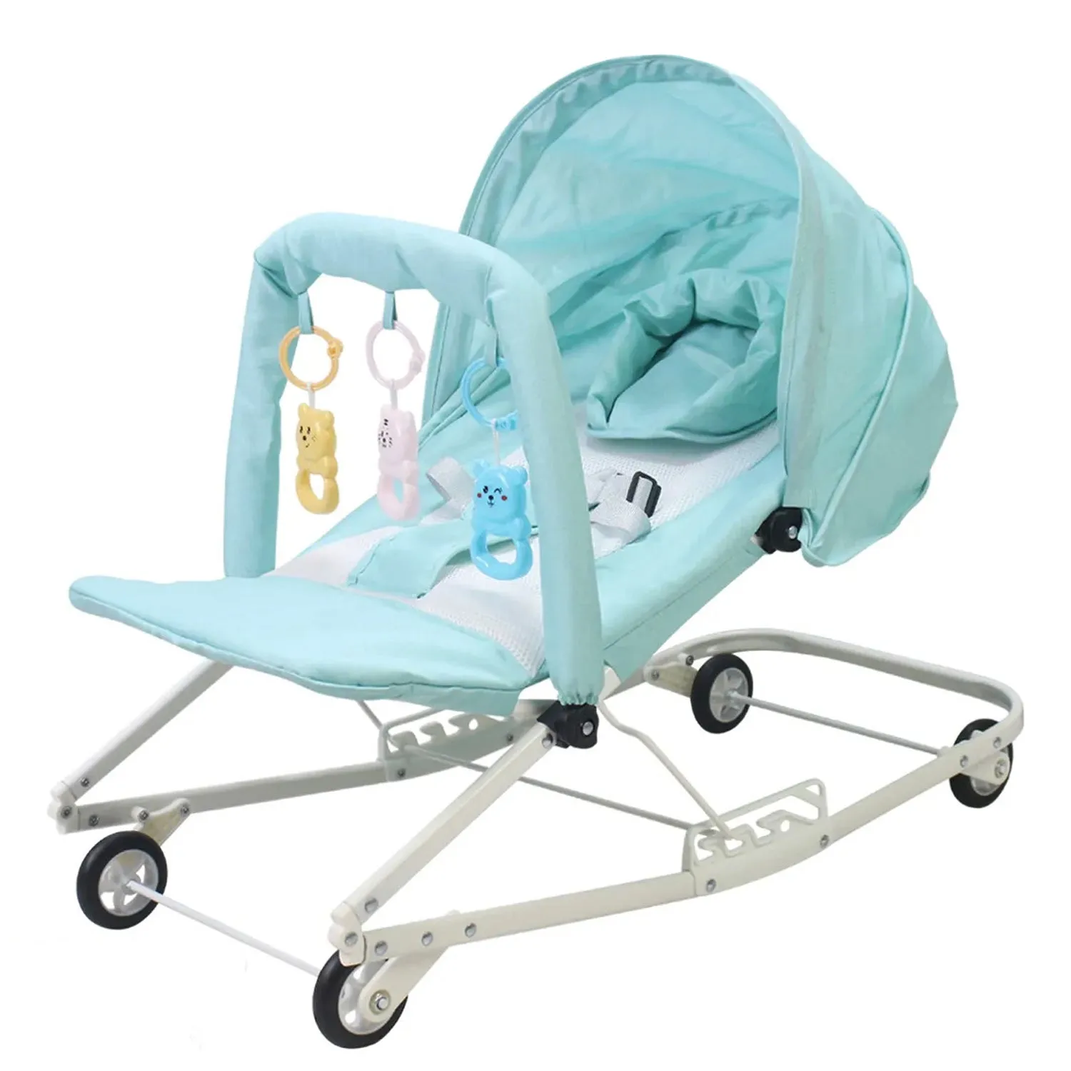 Multifunction Baby Rocking Chair | Adjustable | Wheels | Toys