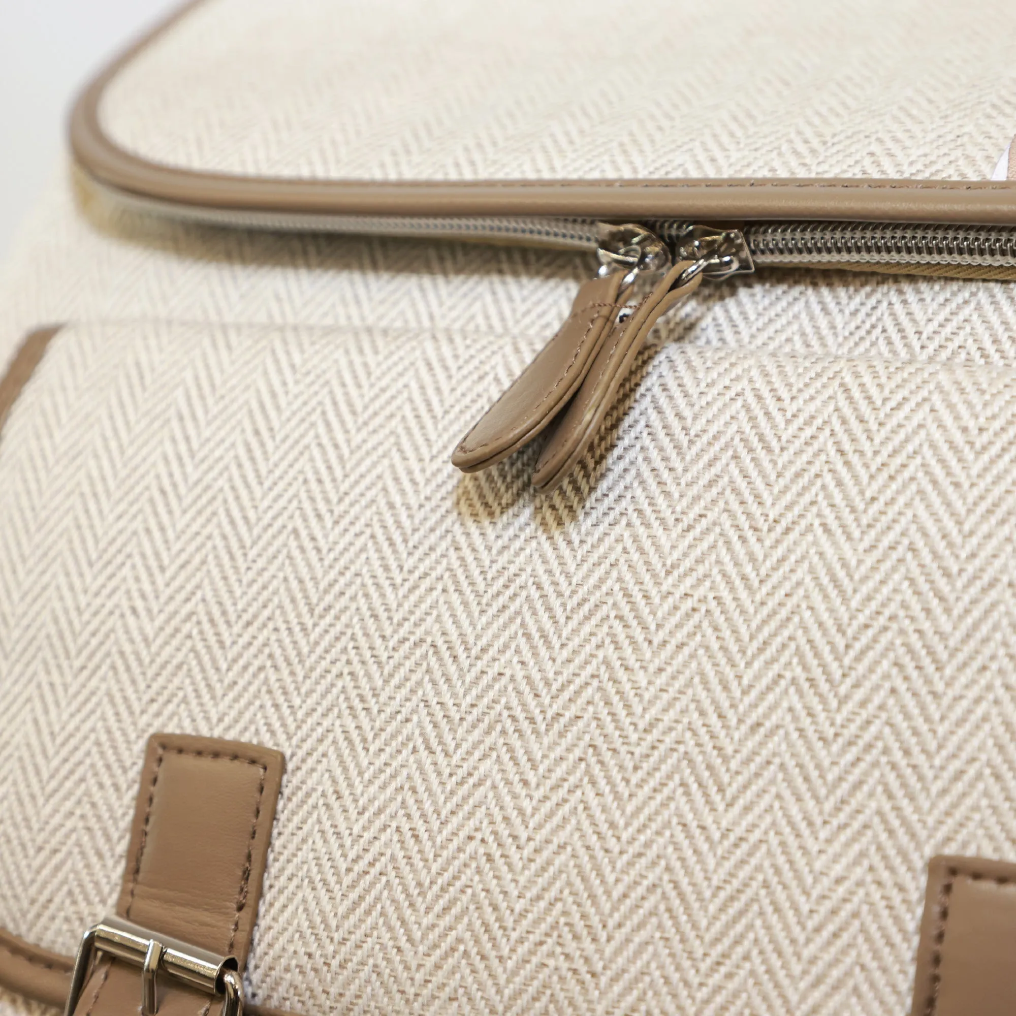 My Babiie  Backpack Changing Bag - Oatmeal Herringbone