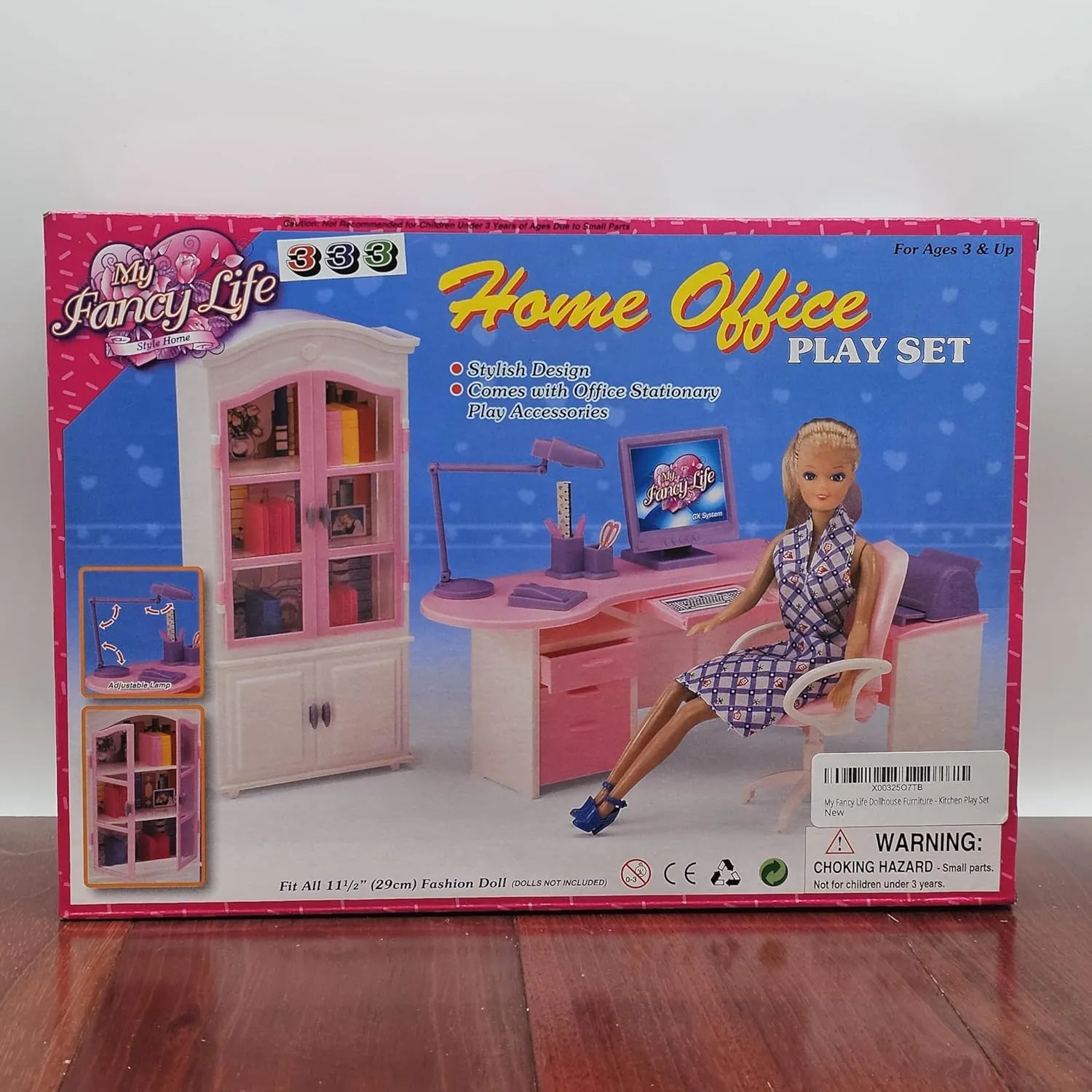 My Fancy Life Home Office Dollhouse Furniture Set for 11.5" Fashion Doll.