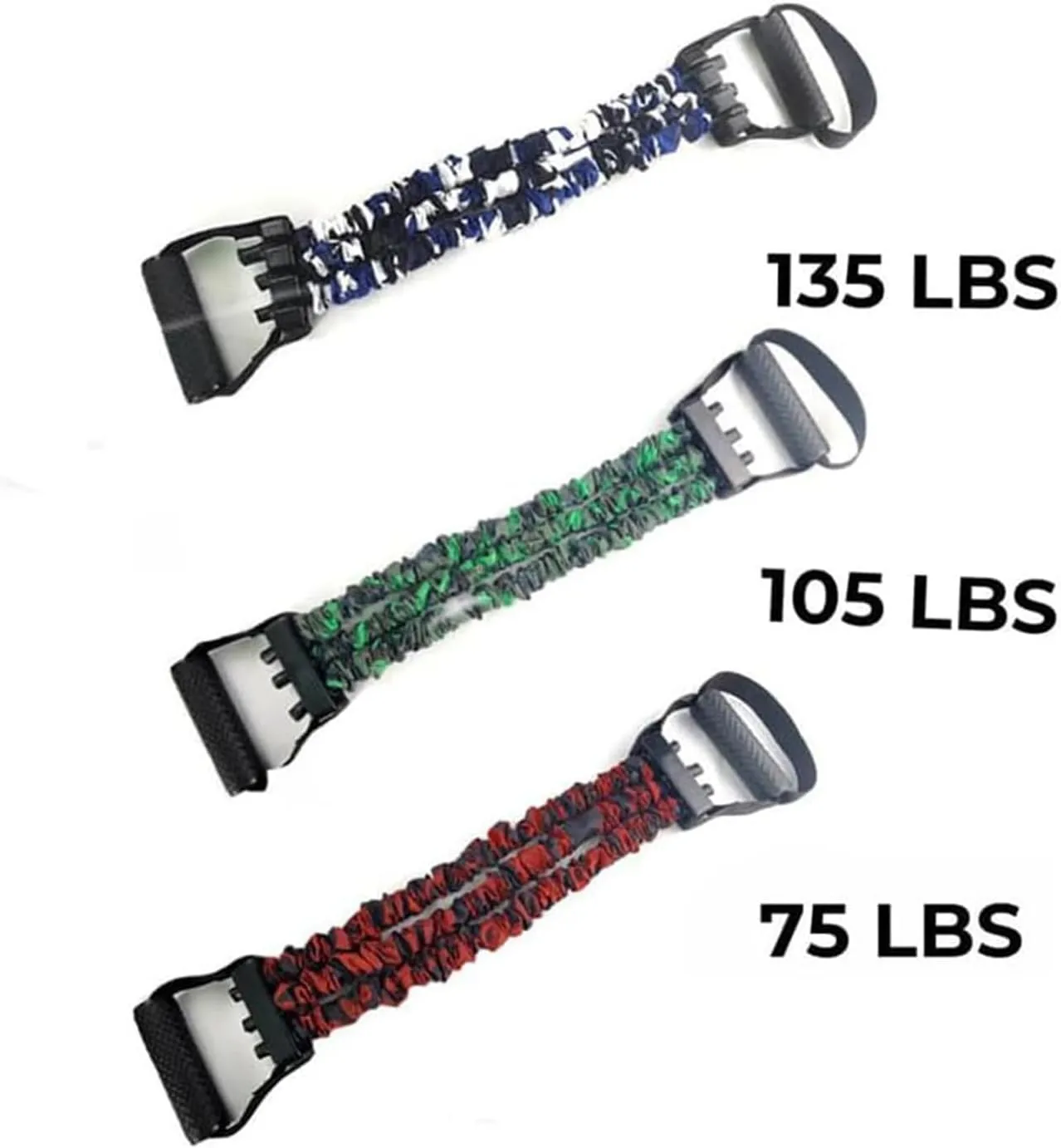 Natural Latex 3-Hole Resistance Stretcher, High Elasticity Tear Resistance Exercise Bands, Fitness Resistance Bands Pedal Ankle Puller, AB Training Auxiliary Device