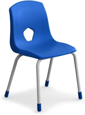 nbf signature series Curriculum Student Chair 18" H Blue | Stackable Plastic Classroom Chairs for Students, Ideal for Weight Capacity and Versatile Seating Solutions