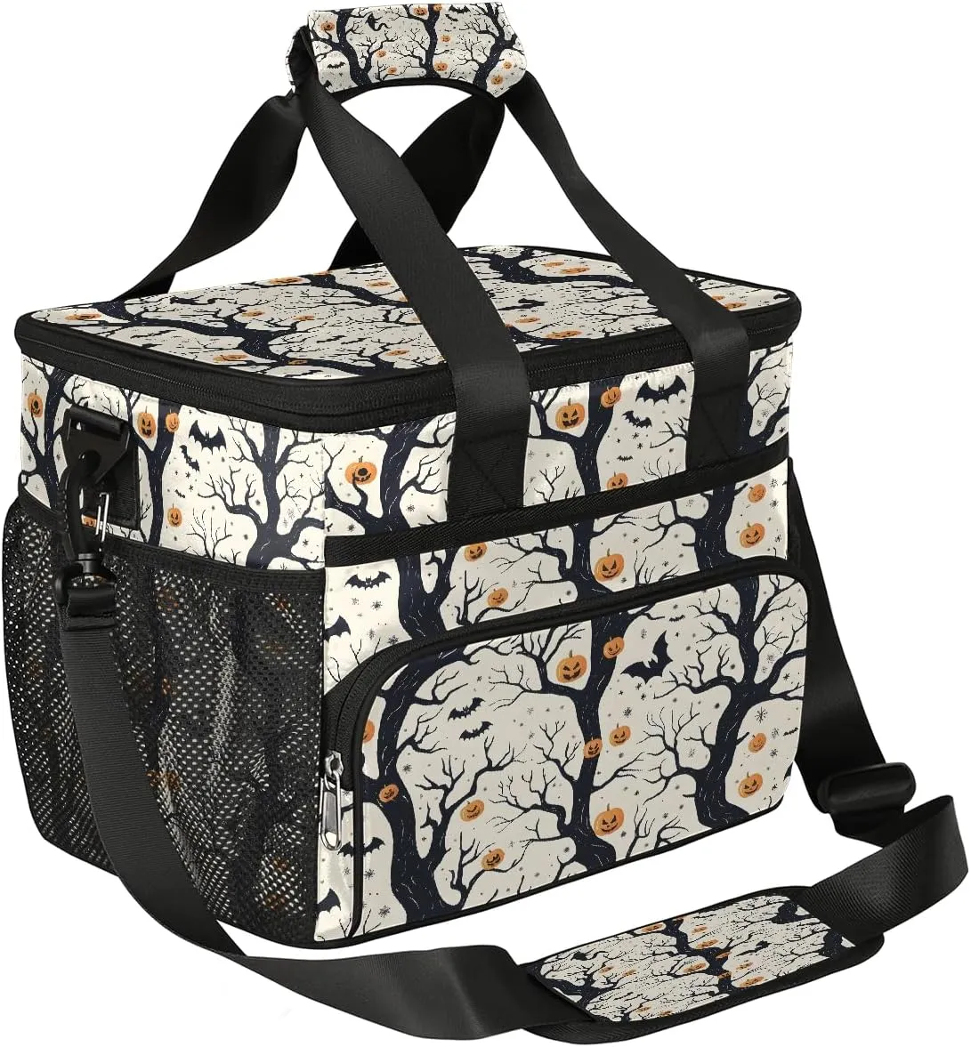 Nectar-Rich Flower Soft Sided Cooler Bag, 20 Cans Insulated Leak Proof Cooler Bag with Hard Bottom Showy Flower Portable Lightweight Cooler Picnic Cooler Lunch Tote Bag for Travel Camping