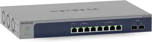 NETGEAR 10-Port 10G Multi-Gigabit Ethernet Smart Switch (MS510TXM) - Managed, 8 x Multi-gig Ports, 2 x 10G SFP , Optional Insight Cloud Management, Desktop or Rackmount, Limited Lifetime Protection