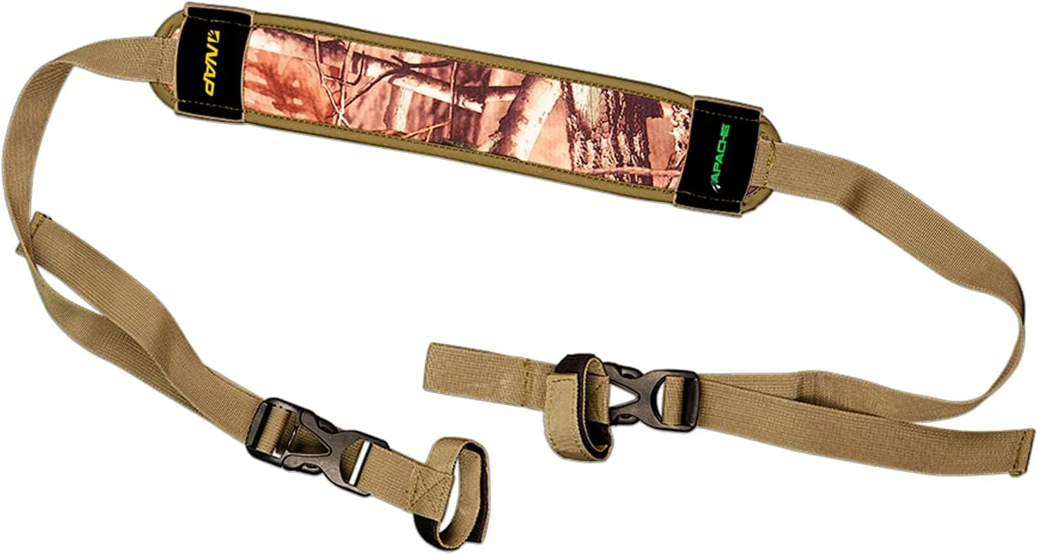 New Archery Products Apache Hunting Bow Sling - Durable Lightweight Quiet Fully Adjustable Quick-Release Design with Comfortable Shoulder Strap - Camo