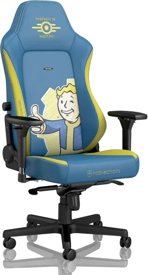 noblechairs Hero Gaming Chair/Office Chair with Lumbar Support, PU Faux Leather, Fallout Vault-Tec Edition