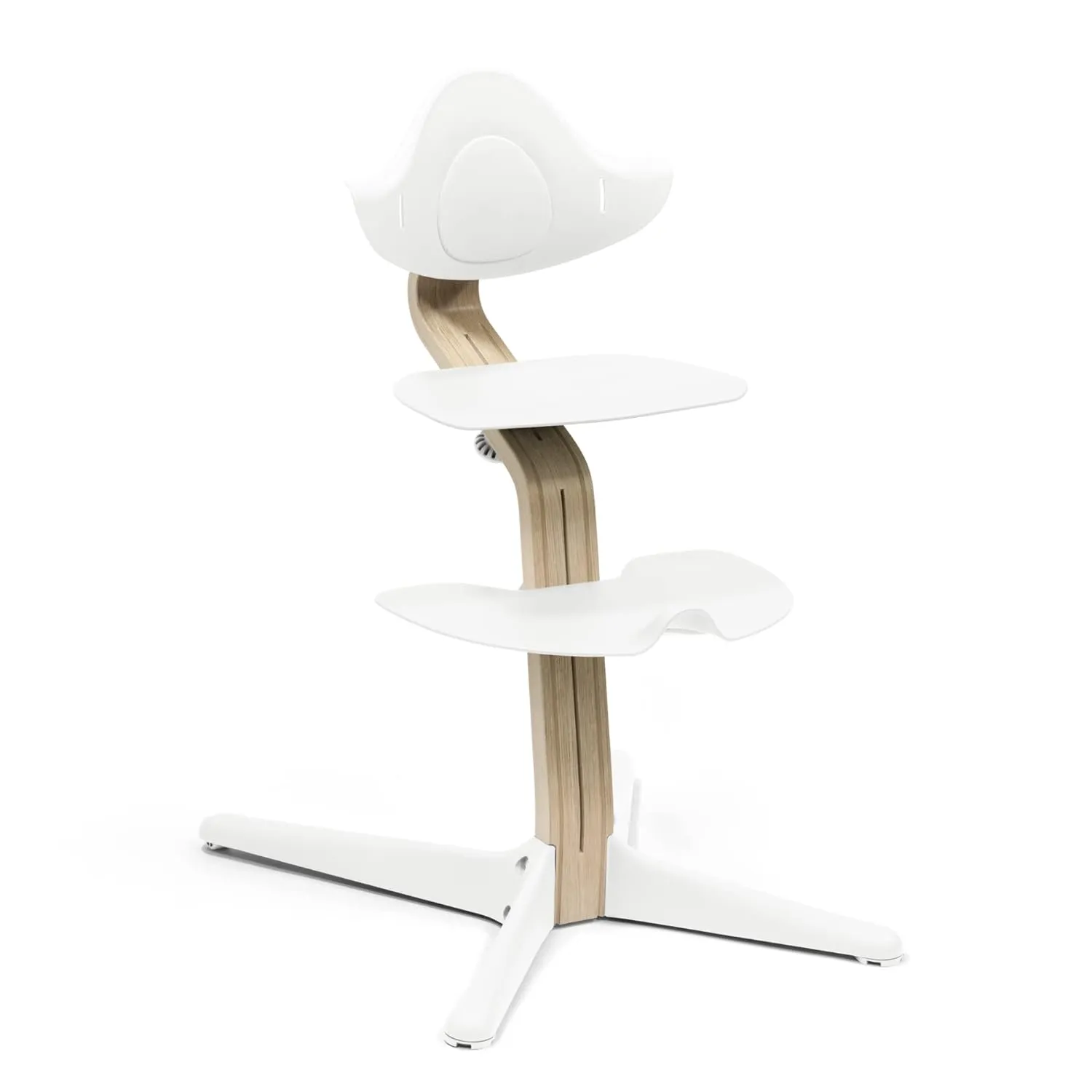 Nomi Chair by Stokke, White - Inspires Active Sitting - Tool-Free, Seamless Adjustability - Includes Stable Footrest & Anti-Tilt Wheels - Holds Up to 330 lbs