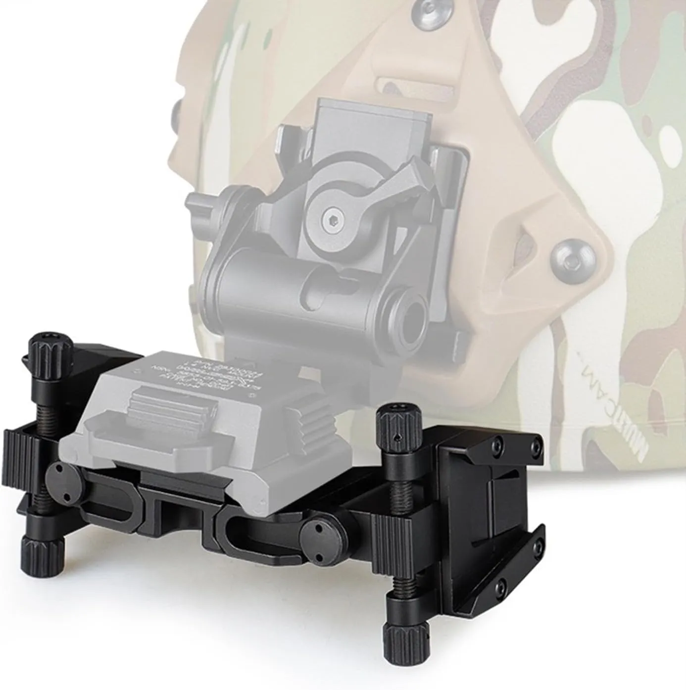NVG30 NVG10 PVS-14 Binocular Bridge Mount Night Vision Goggles Bracket Metal Helmet Mounting Mount Multi-Function 90 Degree NVG Mount, Gold, Silver,Black