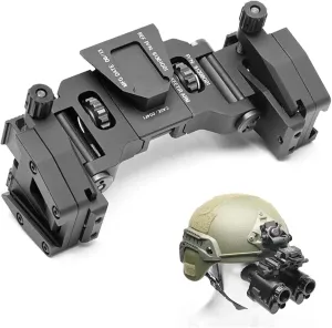 NVG30 NVG10 PVS-14 Binocular Bridge Mount Night Vision Goggles Bracket Metal Helmet Mounting Mount Multi-Function 90 Degree NVG Mount, Gold, Silver,Black