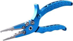 O Aluminum Fishing Pliers, Split, Multi-Function De-hooking Device, Wire Cutter, Fishing Gear