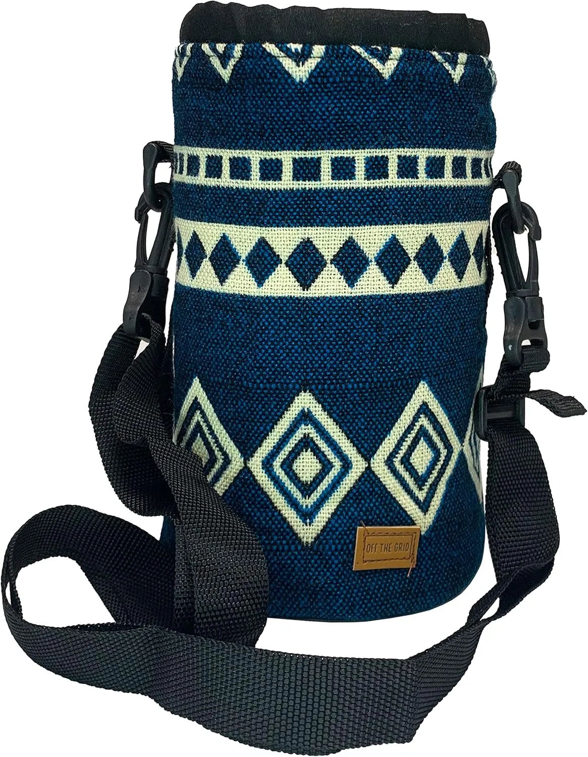 Off the Grid Water Bottle Carrier | Sling Bag | Bottle Protector for Walking, Backpacking | 64 oz, Laguna Blue