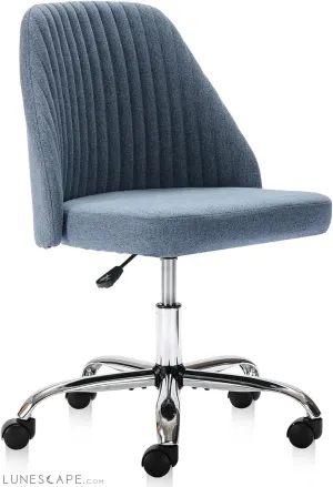 Office Desk Chair, Modern Cute Rolling Vanity Swivel Task Seating with