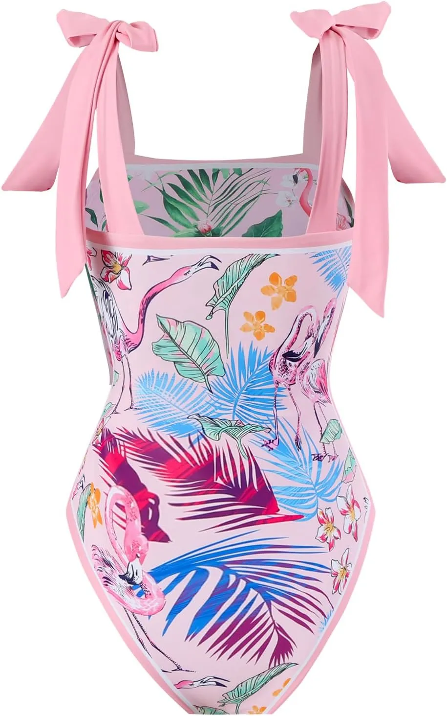 One Piece Bathing Suit for Women with Beach Cover up Wrap Skirt Swimsuit Sarong Retro Floral Print Bikini Set