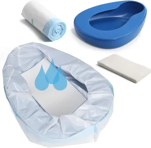 ONEDONE Bedpan and Bedpan Liners with Super Absorbent Pads 20 Count