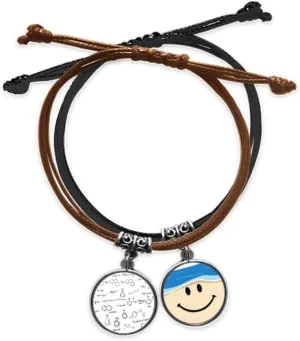 organic chestry molecular atoc structure bracelet hand chain leather sling fwristband
