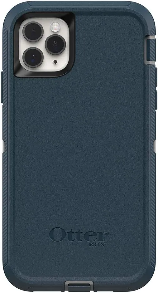 OtterBox Defender Series SCREENLESS Case Case for iPhone 11 Pro Max - Gone Fishin (Wet Weather/Majolica Blue)