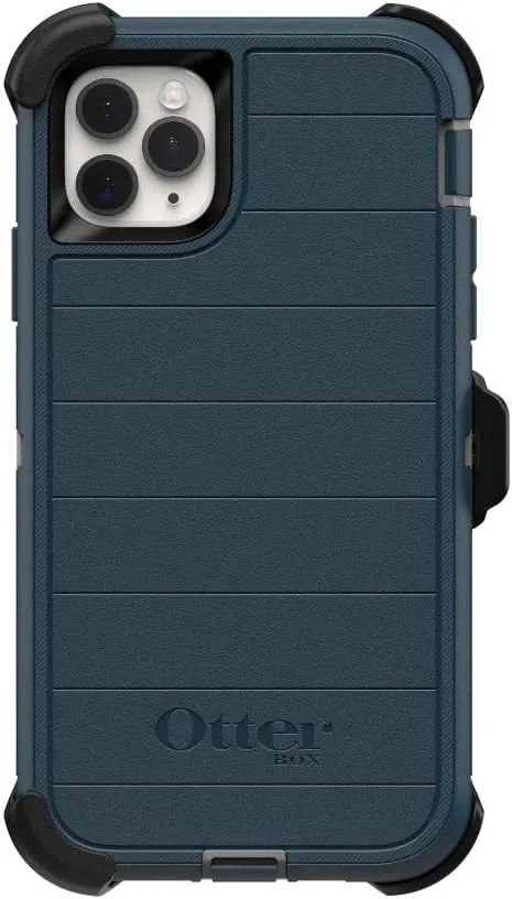 OtterBox Defender Series SCREENLESS Case Case for iPhone 11 Pro Max - Gone Fishin (Wet Weather/Majolica Blue)