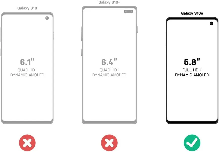 OtterBox Galaxy S10e Defender Series Case - BLACK, rugged & durable, with port protection, includes holster clip kickstand