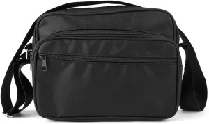 Oumefar Tool Storage Bag Single Shoulder Sling Pounch Hardware 600D Polyester Tool Pounch ZipTop Opened for Electrician Mechanic