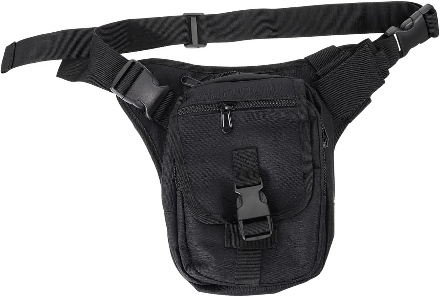 Outdoor Waist Pack Men's Fanny Pack Waterproof Camping Waist Bag Sling Bag for Outdoor Adventures Black Sturdy Comfortable Adjustable Straps Stylish Craft for Hiking Biking