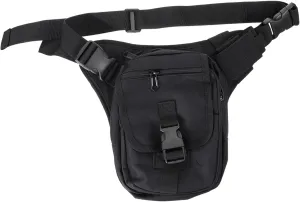 Outdoor Waist Pack Men's Fanny Pack Waterproof Camping Waist Bag Sling Bag for Outdoor Adventures Black Sturdy Comfortable Adjustable Straps Stylish Craft for Hiking Biking