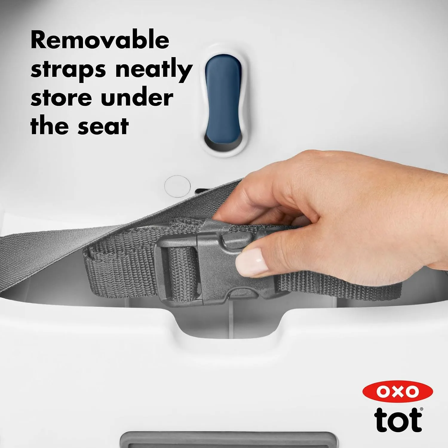 OXO Tot Nest Booster Seat with Removable Cushion, Navy