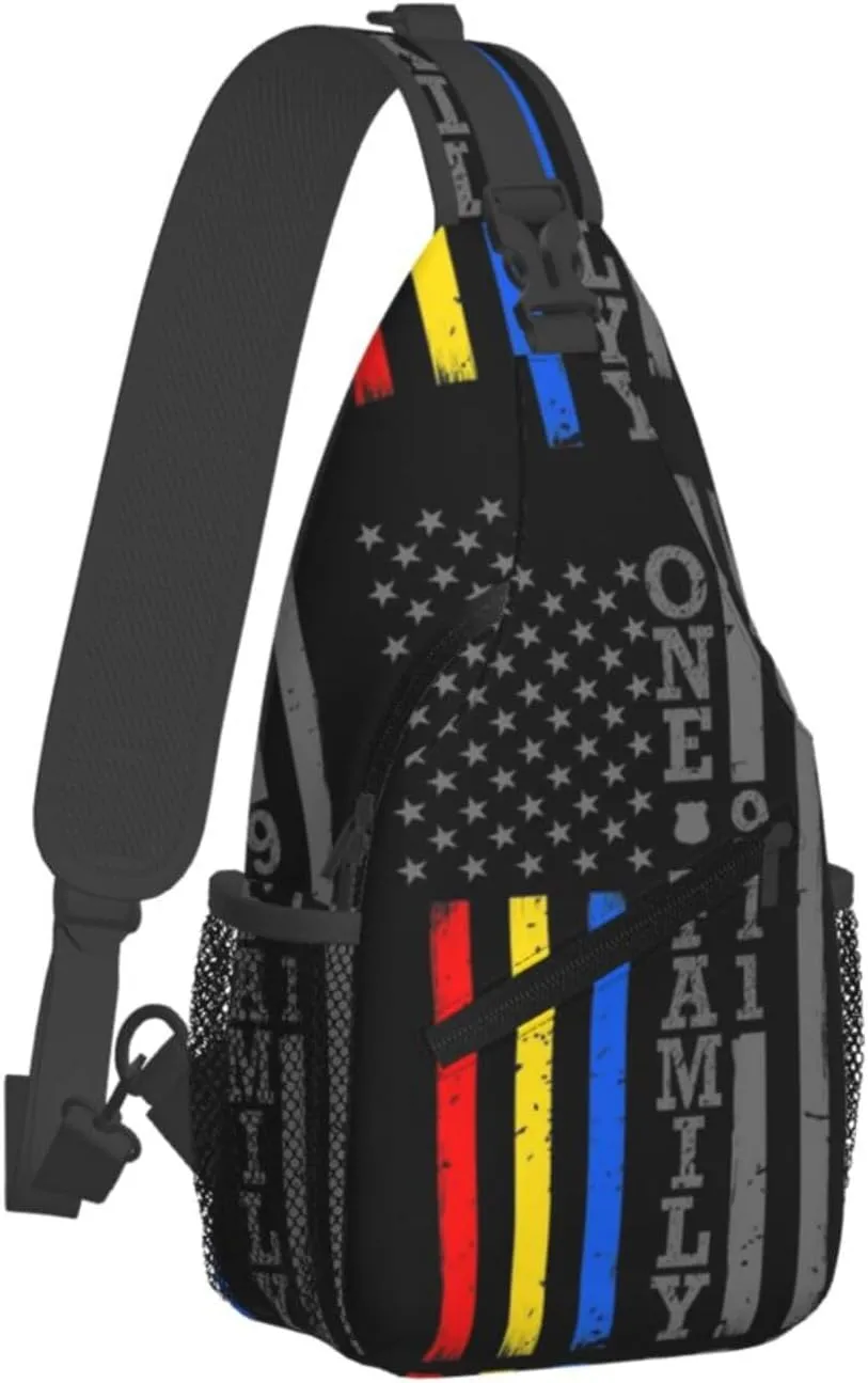 Panamanian Girl Messy Hair Sunglasses Panama Pride Sling Bag Adjustable Chest Bags Crossbody Bag Shoulder Backpack