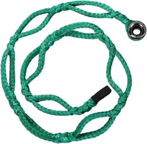 Pelican Rope Arborist Sling, USA Made 3/4" 10 FT Adjustable Rigging Block Sling with Aluminum Ring - Single-Head, 20,000 LBS MBS / 2,000 LBS WLL, 12 Strand Green Polyester, Tree Climbing Gear