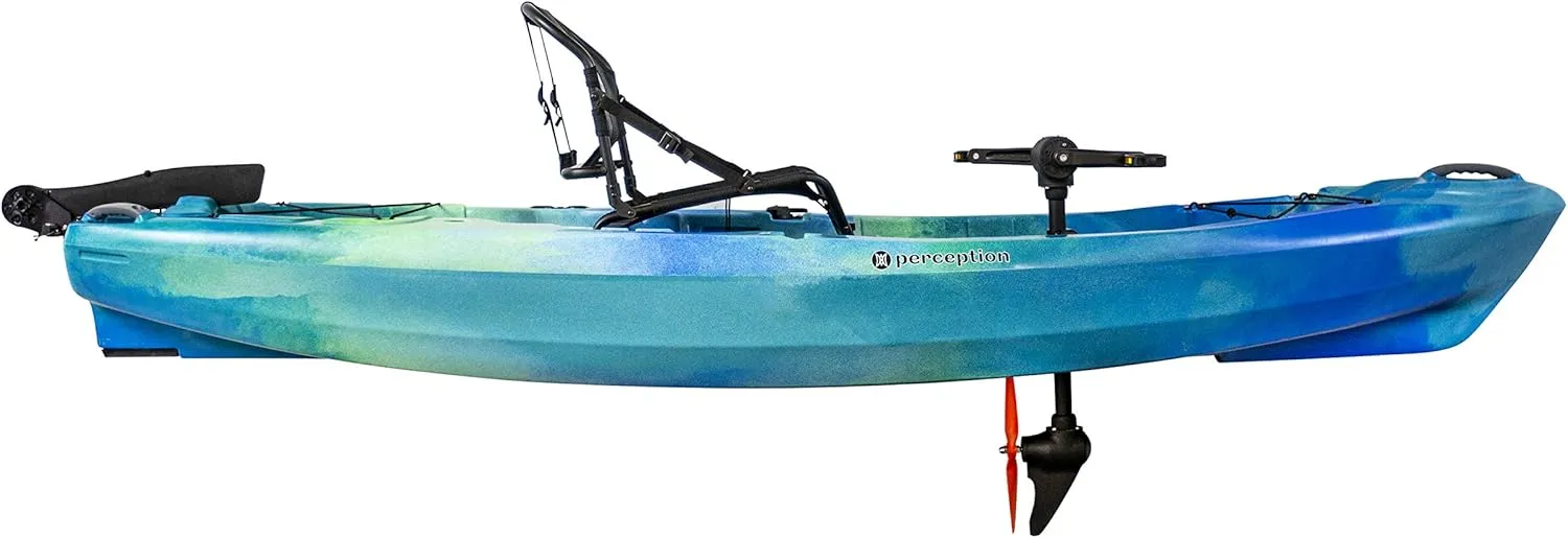 Perception Crank 10 | Sit on Top Pedal Kayak | Adjustable Lawn Chair Seat | 10'