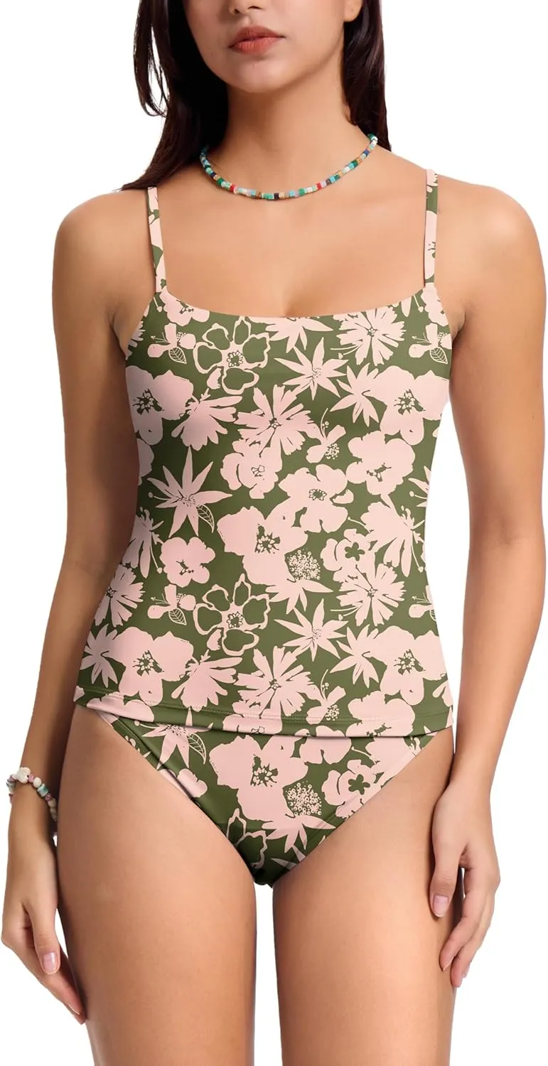 Period Swimwear Two Piece Tankini Sets Menstrual Leakproof Swimsuits Bathing Suit for Teen Girls