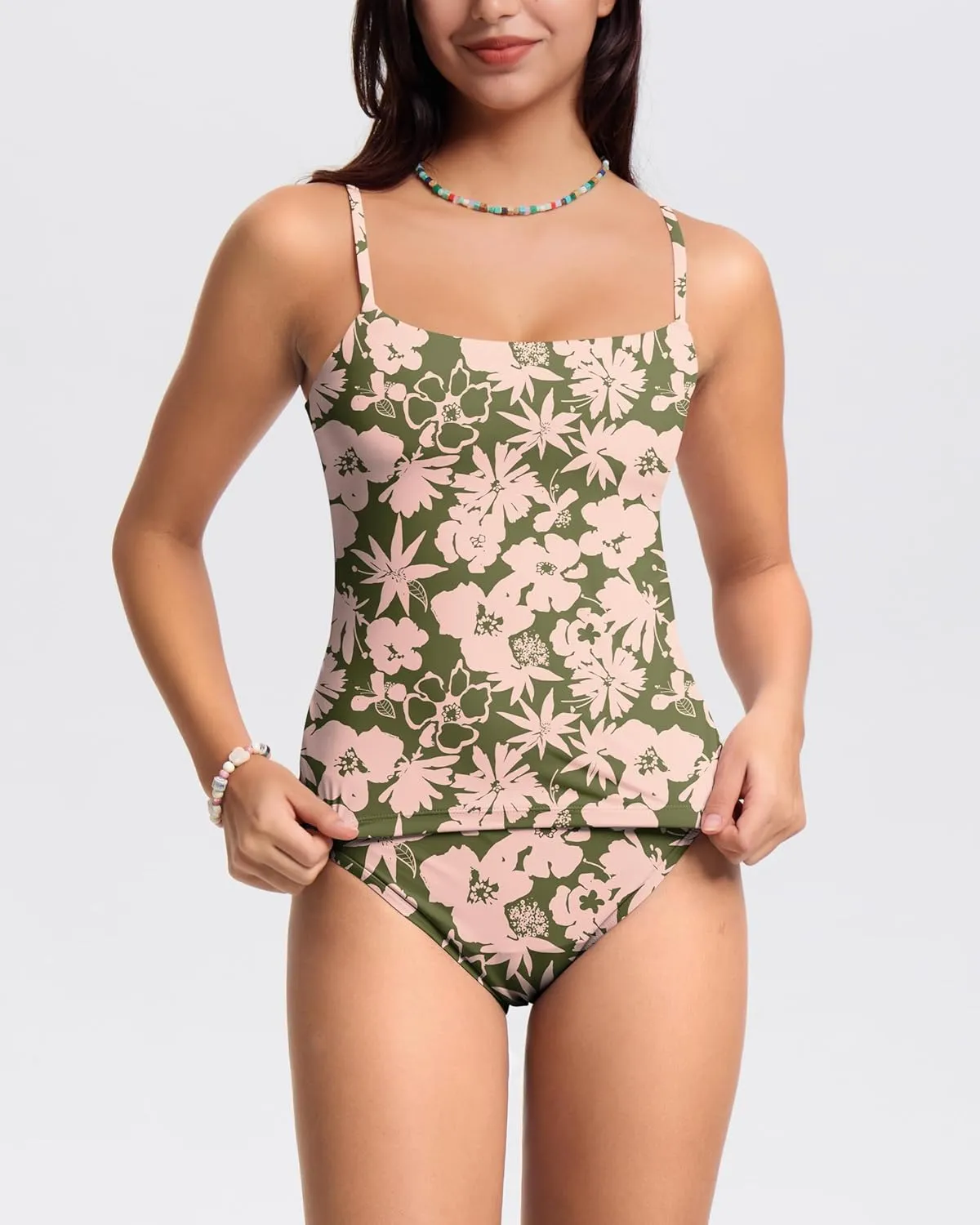 Period Swimwear Two Piece Tankini Sets Menstrual Leakproof Swimsuits Bathing Suit for Teen Girls