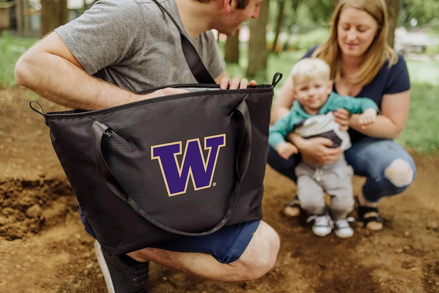 PICNIC TIME NCAA Unisex-Adult NCAA Tarana Lunch Bag with Utensil Set, Recycled Material, Lunch Box, Cooler Bag