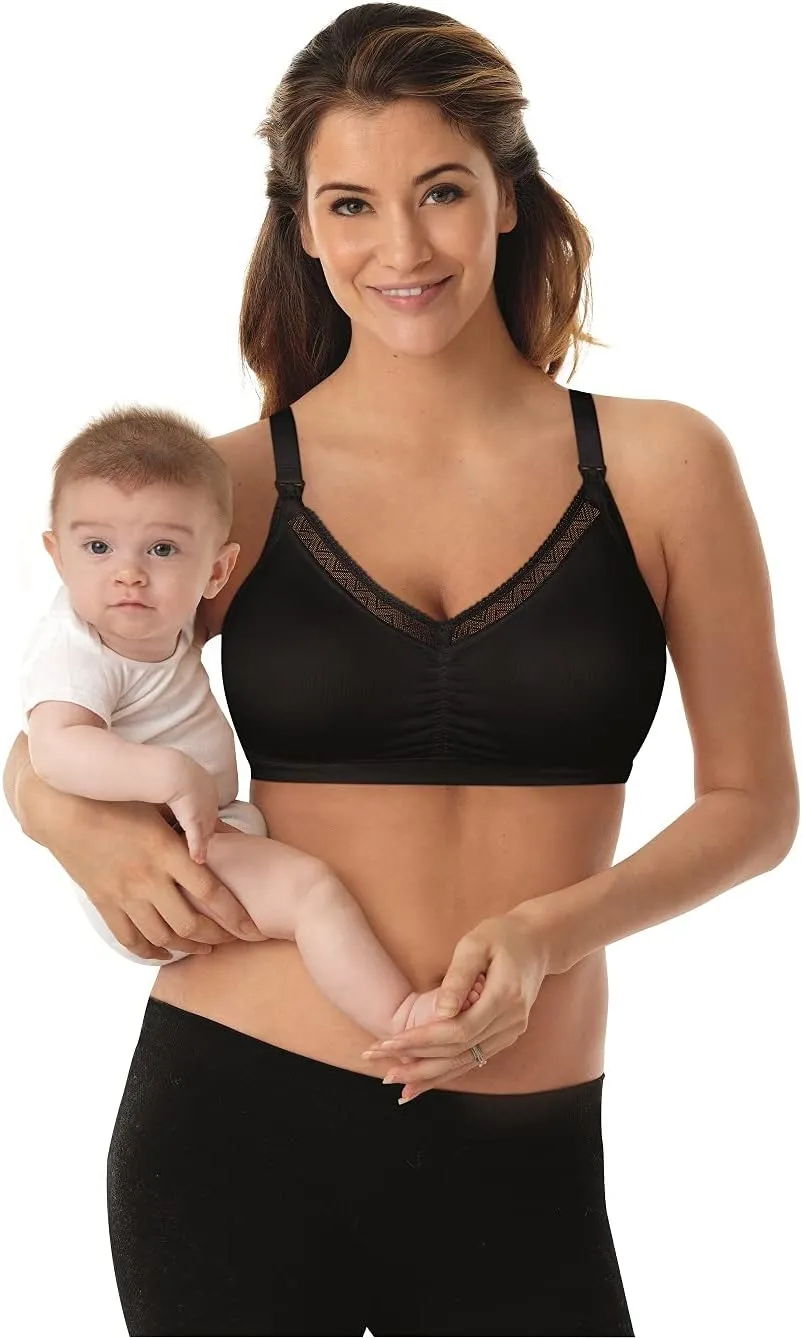 PLAYTEX Women's Maternity & Nursing Pretty T-Shirt Wirefree Bra Us3002
