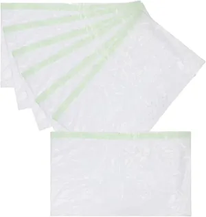 POPETPOP Reusable Plastic Cat Litter Bag Leakproof Thick Drawstring for Easy Cleanup
