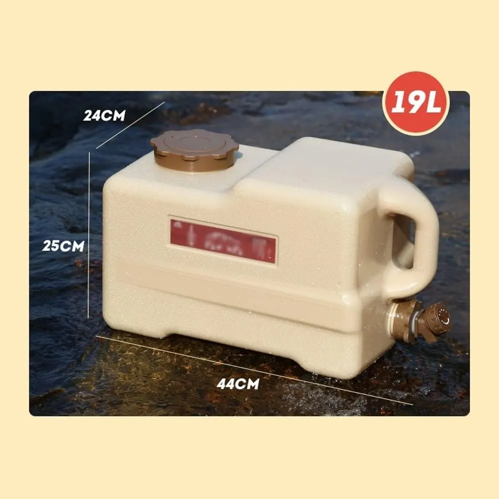 Portable Camping Water Container, Outdoor Water Container with Spigot, High-Capacity Water Storage Camp Water Jug for Camping Outdoor Hiking